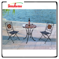 Mosaic 3pc Bistro Set Conjunto de silla de mesa mosaico